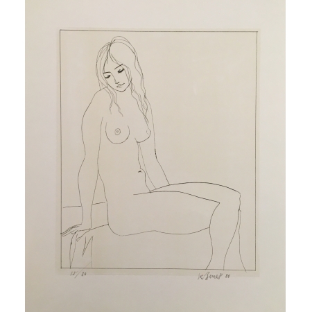 Dívka sedící